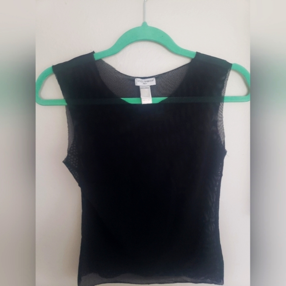 Dolce and Gabbana sheer black top